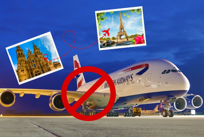 ¿Cómo puedo cancelar mi vuelo desde Santiago a París en British Airways?